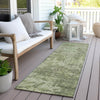 Piper Looms Chantille Lattice ACN769 Aloe Machine Washable Area Rug Runner Outdoor Lifestyle Image Feature