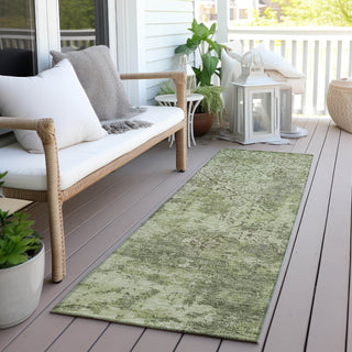 Piper Looms Chantille Lattice ACN769 Aloe Machine Washable Area Rug Runner Outdoor Lifestyle Image Feature