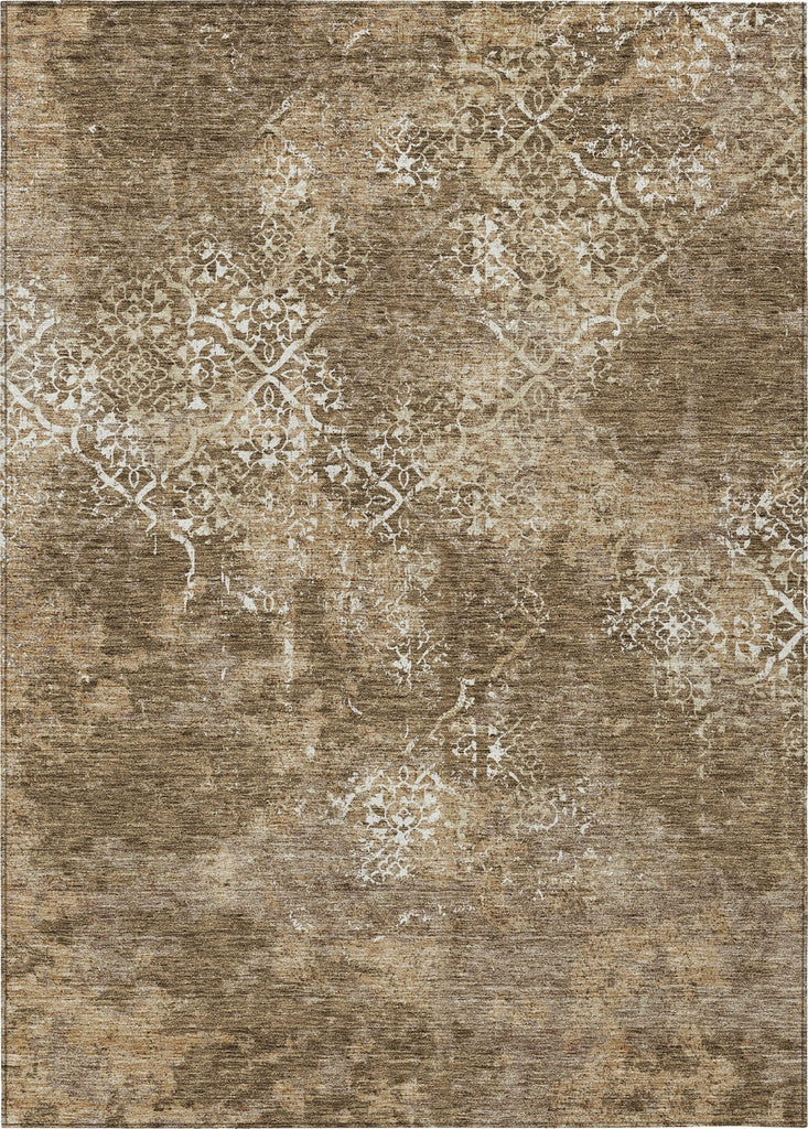 Piper Looms Chantille Lattice ACN769 Brown Machine Washable Area Rug main image