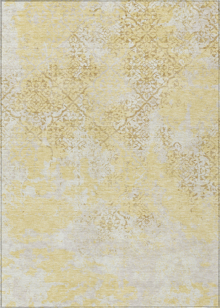 Piper Looms Chantille Lattice ACN769 Gold Machine Washable Area Rug main image
