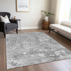 Piper Looms Chantille Lattice ACN769 Gray Machine Washable Area Rug Lifestyle Image Feature