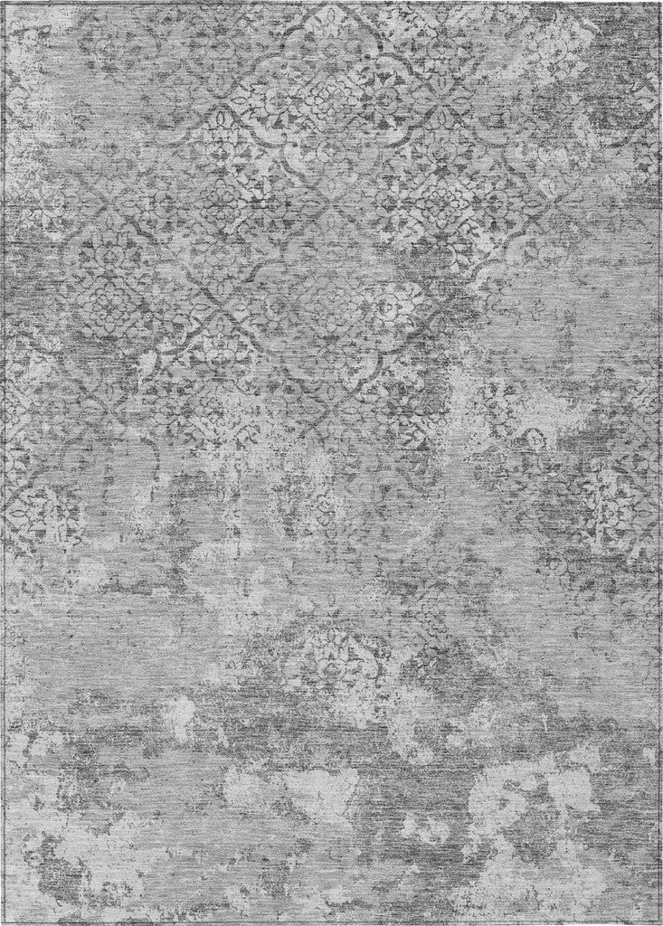 Piper Looms Chantille Lattice ACN769 Gray Machine Washable Area Rug main image