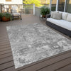 Piper Looms Chantille Lattice ACN769 Gray Machine Washable Area Rug Outdoor Lifestyle Image Feature