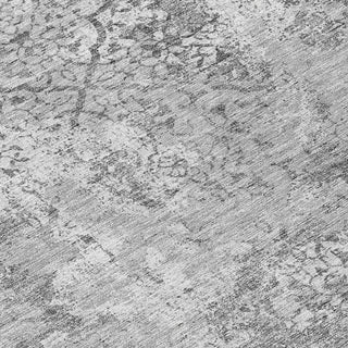 Piper Looms Chantille Lattice ACN769 Gray Machine Washable Area Rug Swatch Image