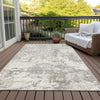 Piper Looms Chantille Lattice ACN769 Ivory Machine Washable Area Rug Outdoor Lifestyle Image Feature