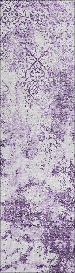 Piper Looms Chantille Lattice ACN769 Lavender Machine Washable Area Rug Runner Main Image