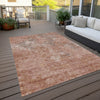 Piper Looms Chantille Lattice ACN769 Salmon Machine Washable Area Rug Outdoor Lifestyle Image Feature