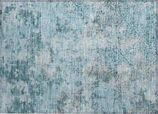 Piper Looms Chantille Lattice ACN769 Teal Machine Washable Area Rug Scatter Main Image