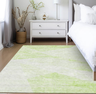 Piper Looms Chantille Modern ACN770 Aloe Machine Washable Area Rug Lifestyle Image Feature