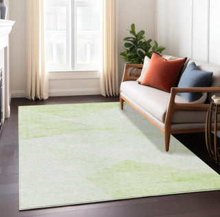Piper Looms Chantille Modern ACN770 Aloe Machine Washable Area Rug Lifestyle Image Feature