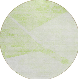 Piper Looms Chantille Modern ACN770 Aloe Machine Washable Area Rug Round Main Image