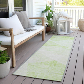 Piper Looms Chantille Modern ACN770 Aloe Machine Washable Area Rug Runner Outdoor Lifestyle Image Feature