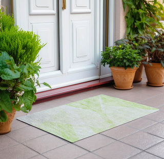 Piper Looms Chantille Modern ACN770 Aloe Machine Washable Area Rug Scatter Outdoor Lifestyle Image Feature