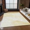Piper Looms Chantille Modern ACN770 Gold Machine Washable Area Rug Lifestyle Image Feature