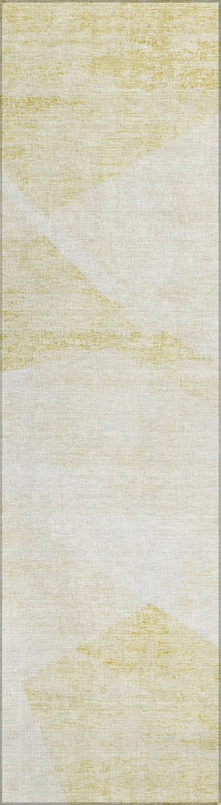 Piper Looms Chantille Modern ACN770 Gold Machine Washable Area Rug Runner Main Image