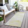 Piper Looms Chantille Modern ACN770 Gold Machine Washable Area Rug Runner Outdoor Lifestyle Image Feature