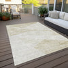 Piper Looms Chantille Modern ACN770 Khaki Machine Washable Area Rug Outdoor Lifestyle Image Feature