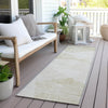 Piper Looms Chantille Modern ACN770 Khaki Machine Washable Area Rug Runner Outdoor Lifestyle Image Feature
