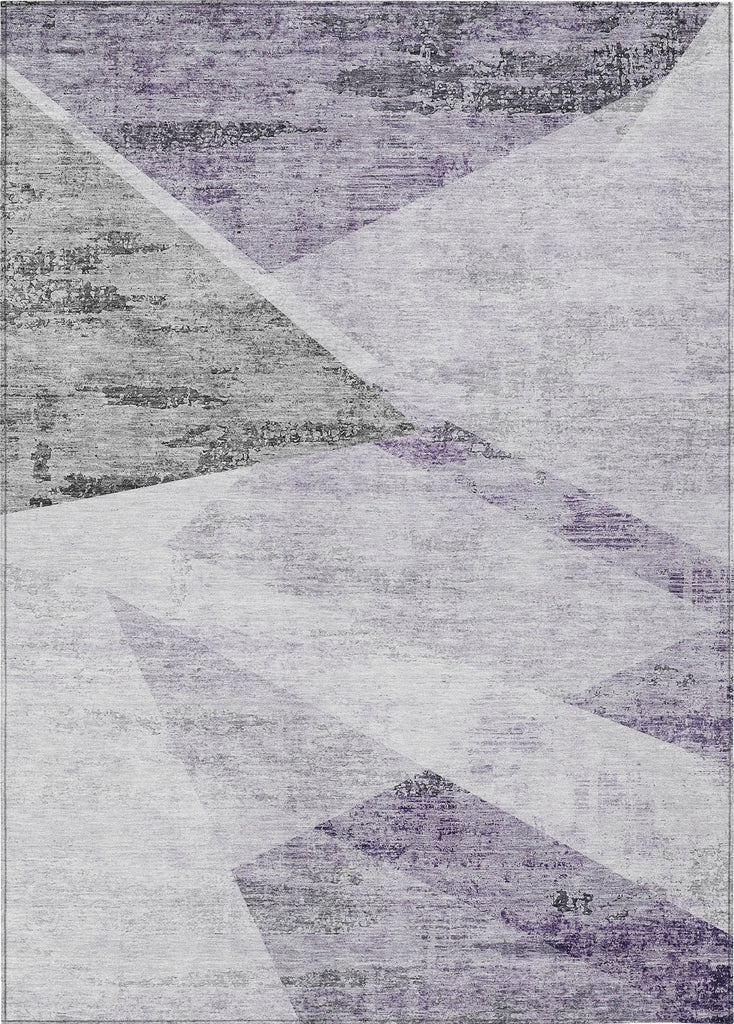 Piper Looms Chantille Modern ACN770 Purple Machine Washable Area Rug main image