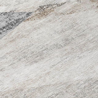 Piper Looms Chantille Modern ACN770 Silver Machine Washable Area Rug Swatch Image