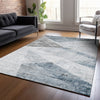 Piper Looms Chantille Modern ACN770 Sky Machine Washable Area Rug Lifestyle Image Feature