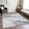 Piper Looms Chantille Modern ACN770 Sky Machine Washable Area Rug Lifestyle Image Feature