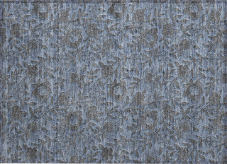 Piper Looms Chantille Floral ACN771 Blue Machine Washable Area Rug Scatter Main Image