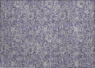 Piper Looms Chantille Floral ACN771 Eggplant Machine Washable Area Rug Scatter Main Image