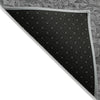 Piper Looms Chantille Floral ACN771 Gray Machine Washable Area Rug Backing Image