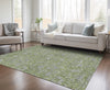 Piper Looms Chantille Floral ACN771 Olive Machine Washable Area Rug Lifestyle Image Feature