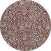Piper Looms Chantille Floral ACN771 Paprika Machine Washable Area Rug Round Main Image