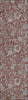 Piper Looms Chantille Floral ACN771 Paprika Machine Washable Area Rug Runner Main Image