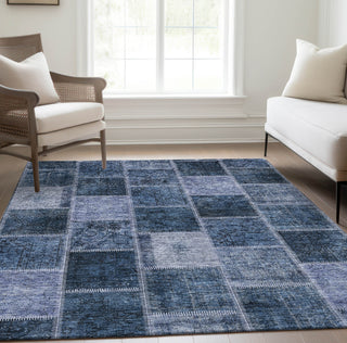 Piper Looms Chantille Patchwork ACN772 Blush Machine Washable Area Rug Lifestyle Image Feature