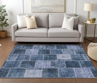 Piper Looms Chantille Patchwork ACN772 Blush Machine Washable Area Rug Lifestyle Image Feature