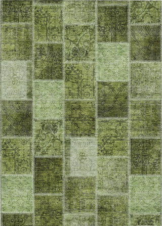 Piper Looms Chantille Patchwork ACN772 Olive Machine Washable Area Rug main image