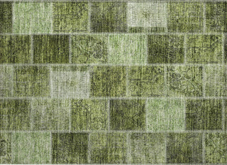 Piper Looms Chantille Patchwork ACN772 Olive Machine Washable Area Rug Scatter Main Image