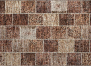 Piper Looms Chantille Patchwork ACN772 Paprika Machine Washable Area Rug Scatter Main Image