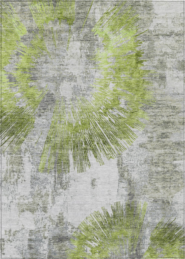 Piper Looms Chantille Abstract ACN773 Aloe Machine Washable Area Rug main image