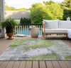 Piper Looms Chantille Abstract ACN773 Aloe Machine Washable Area Rug Outdoor Lifestyle Image Feature