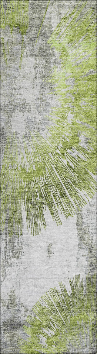 Piper Looms Chantille Abstract ACN773 Aloe Machine Washable Area Rug Runner Main Image