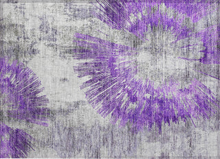 Piper Looms Chantille Abstract ACN773 Purple Machine Washable Area Rug Scatter Main Image