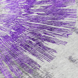 Piper Looms Chantille Abstract ACN773 Purple Machine Washable Area Rug Swatch Image