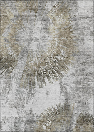 Piper Looms Chantille Abstract ACN773 Taupe Machine Washable Area Rug main image