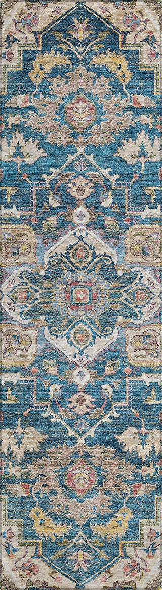 Piper Looms Chantille Oriental ACN774 Blue Machine Washable Area Rug Runner Main Image