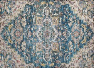 Piper Looms Chantille Oriental ACN774 Blue Machine Washable Area Rug Scatter Main Image