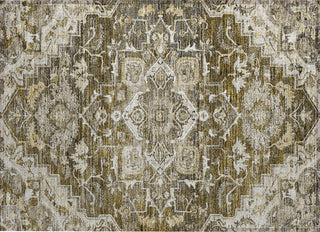 Piper Looms Chantille Oriental ACN774 Brown Machine Washable Area Rug Scatter Main Image