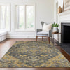 Piper Looms Chantille Oriental ACN774 Gray Machine Washable Area Rug Lifestyle Image Feature