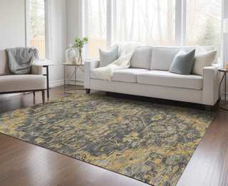 Piper Looms Chantille Oriental ACN774 Gray Machine Washable Area Rug Lifestyle Image Feature