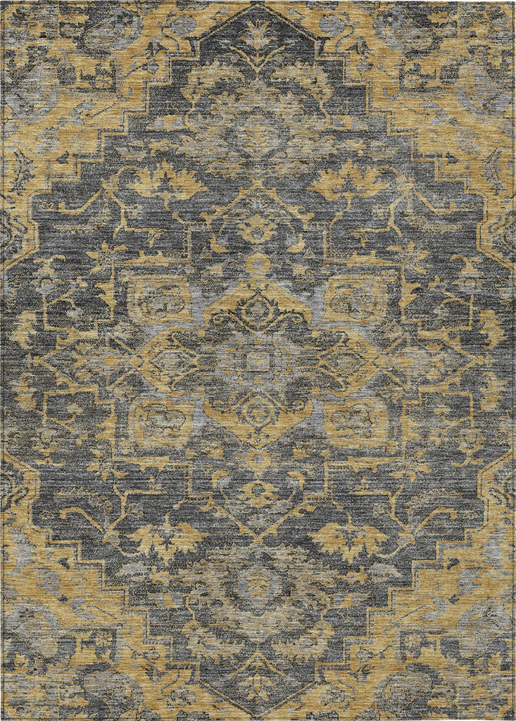 Piper Looms Chantille Oriental ACN774 Gray Machine Washable Area Rug main image