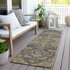Piper Looms Chantille Oriental ACN774 Gray Machine Washable Area Rug Runner Outdoor Lifestyle Image Feature